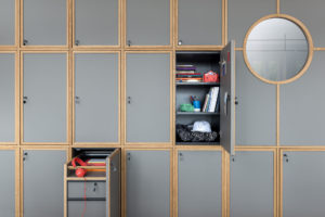 Cabinets detail at Bnbiz coworking hotel Photographer Maria Teresa Furnari