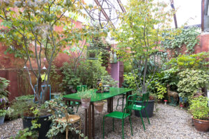 the porch with a lot of plants in Cinema Flora Photographer Maria Teresa Furnari