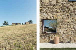 Detail Facade of Malatetsa Maison de Charme in the marche hills Photographer Maria Teresa Furnari