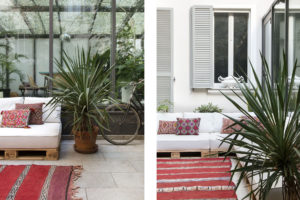 Garden of the gipsy house of Giovanna Forlivesi Photographer Maria Teresa Furnari