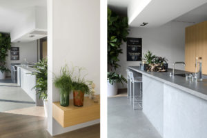 Kitchen in the concrete and minimalist villa of Rosalba Piccinni Photographer Maria Teresa Furnari