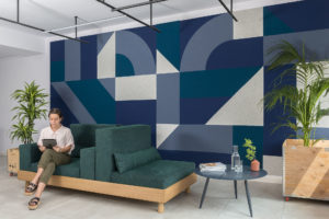 Launge area at Bnbiz coworking hotel Photographer Maria Teresa Furnari