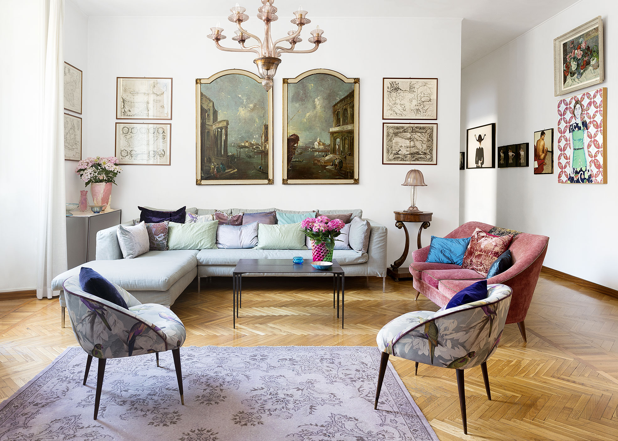 Living Room of Elena Corner's house Photographer Maria Teresa Furnari