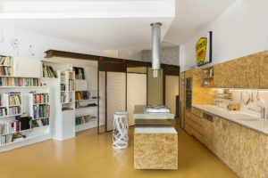 Wooden Kitchen in the studio Alessio Riva Architect Photographer Maria Teresa Furnari