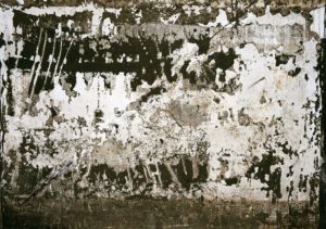 Marks of mud on a wall one of the trail of Giampilieri after the flood Photographer Maria Teresa Furnari