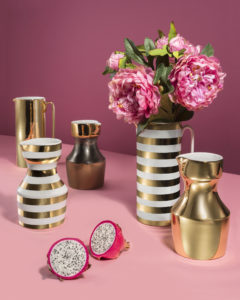 Still Life of golden carafes for the E-commerce of Funky Table Photographer Maria Teresa Furnari