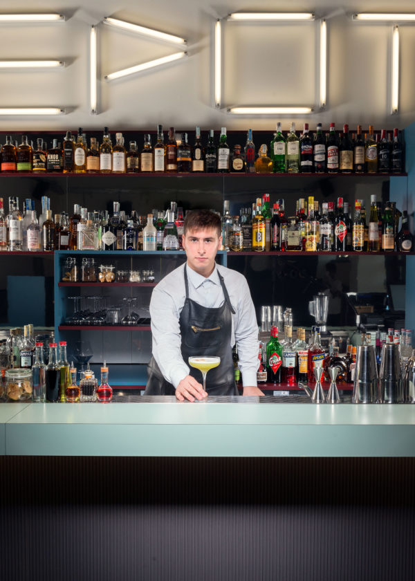 Portrait of Edoardo Brambilla, bartender at Il Memorabilia Depot